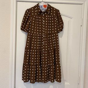 Eliza J Polka Dot Short Dress